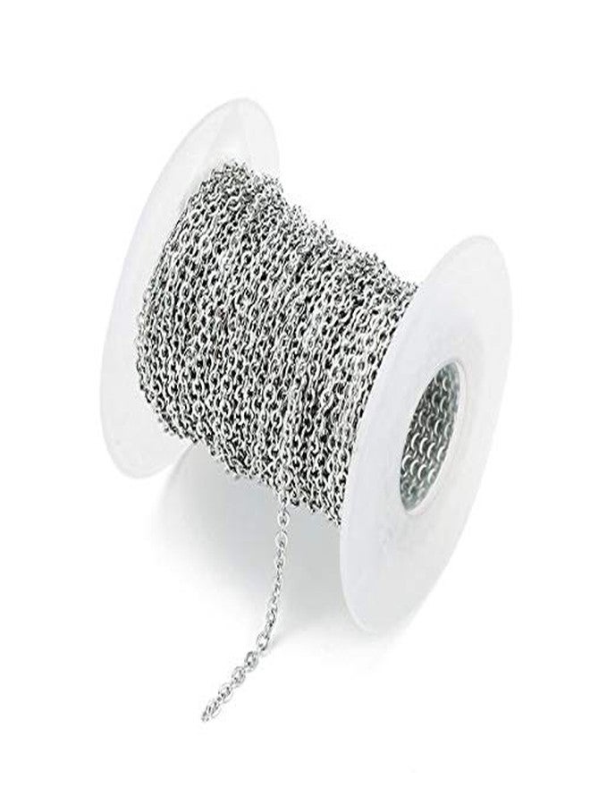 CRAFTS HAVELI Sitara Link Necklace Metal Chain - 5 Meter Silver Jewelry Making Chain for DIY Necklaces, Bracelets, Earrings & Craft Findings - Image 1